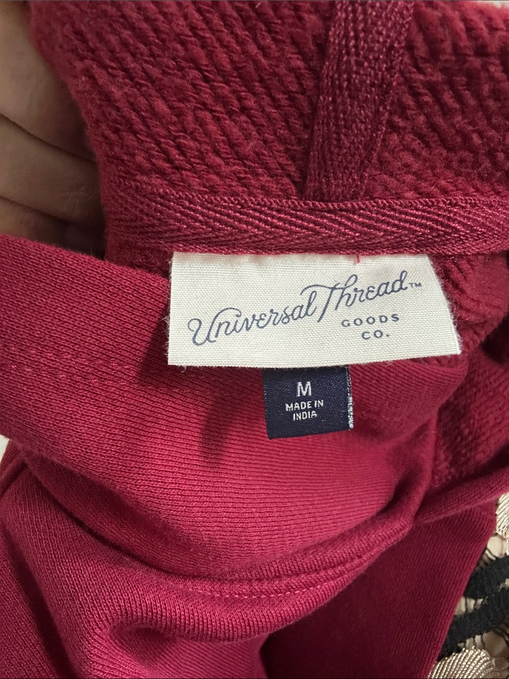 Universal Thread Women's Cowl Sweater in Burgundy Red